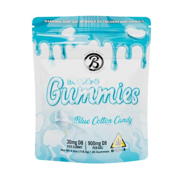BAKEDBAGS GUMMIES - BLUE COTTON CANDY