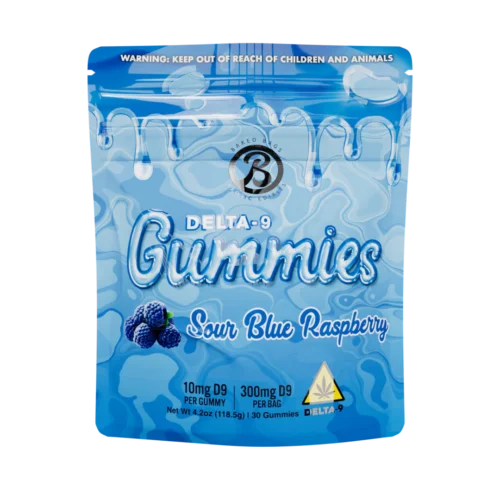BAKEDBAGS GUMMIES - SOUR BLUE RASPBERRY