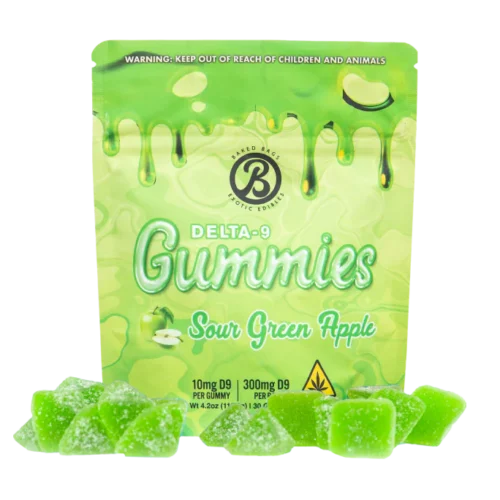 BAKEDBAGS GUMMIES - SOUR GREEN APPLE