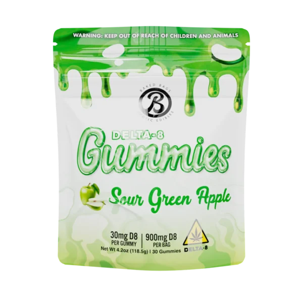 BAKEDBAGS GUMMIES - SOUR GREEN APPLE