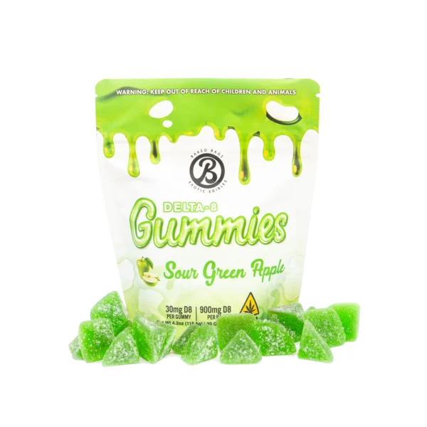 BAKEDBAGS GUMMIES - SOUR GREEN APPLE
