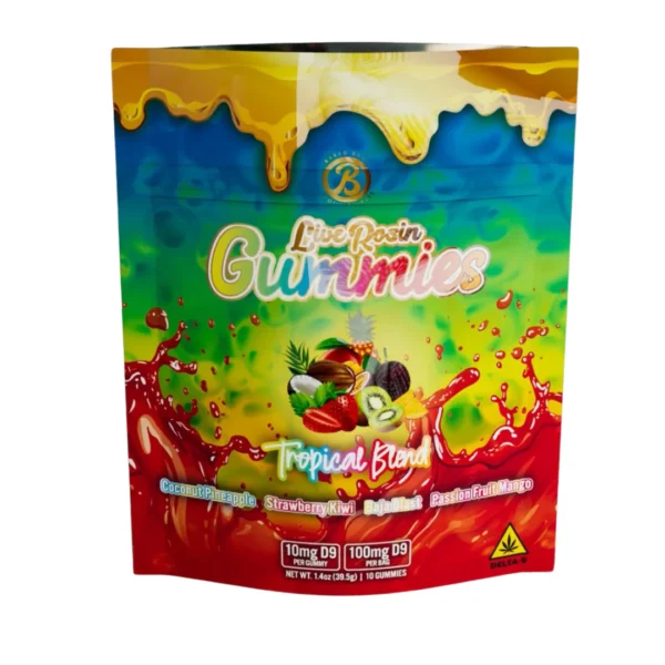 BAKEDBAGS Tropical Blend Live Rosin Gummies